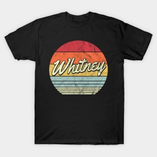 Whitney Retro 70s Style Sunset T-Shirt